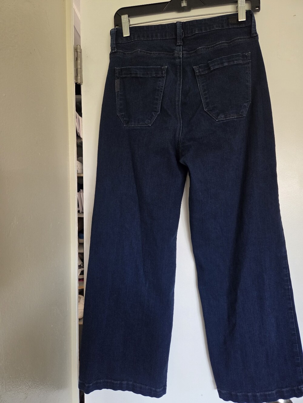 Paige Wide Leg High-Rise Genesee Crop Jeans - Picture 5 of 8